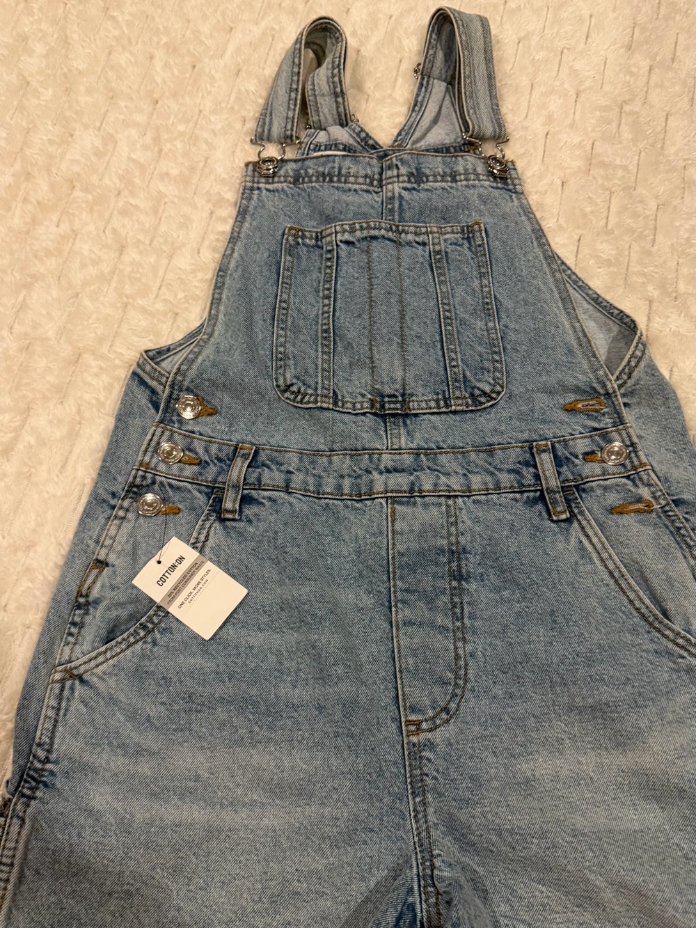 Cotton On Light Blue Denim Overalls